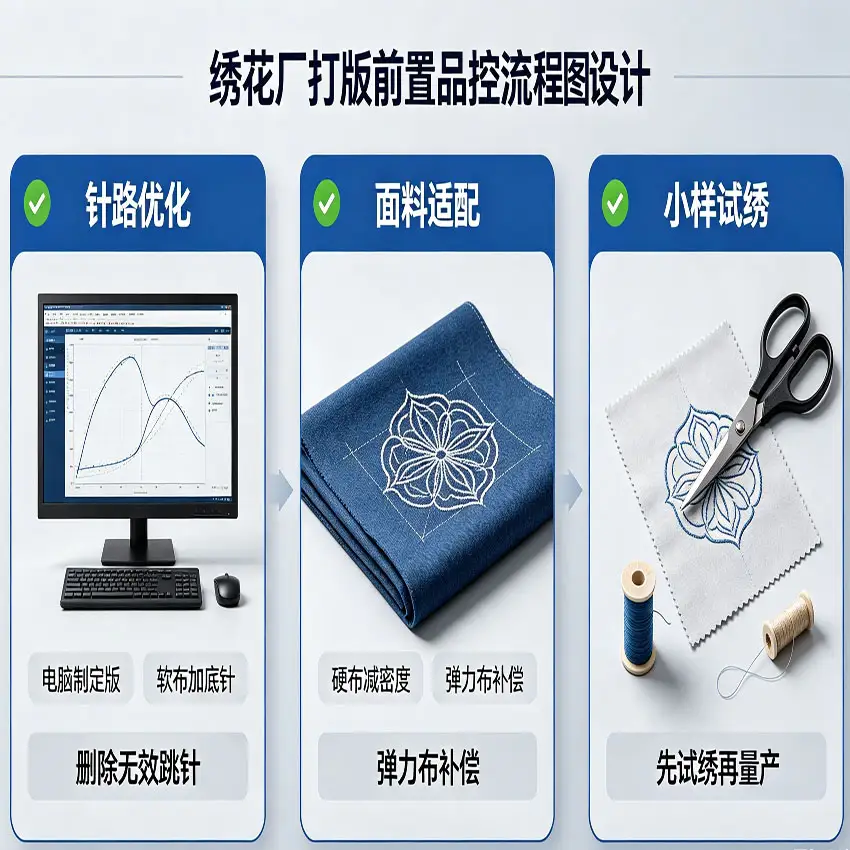 绣花厂打版前置品控流程