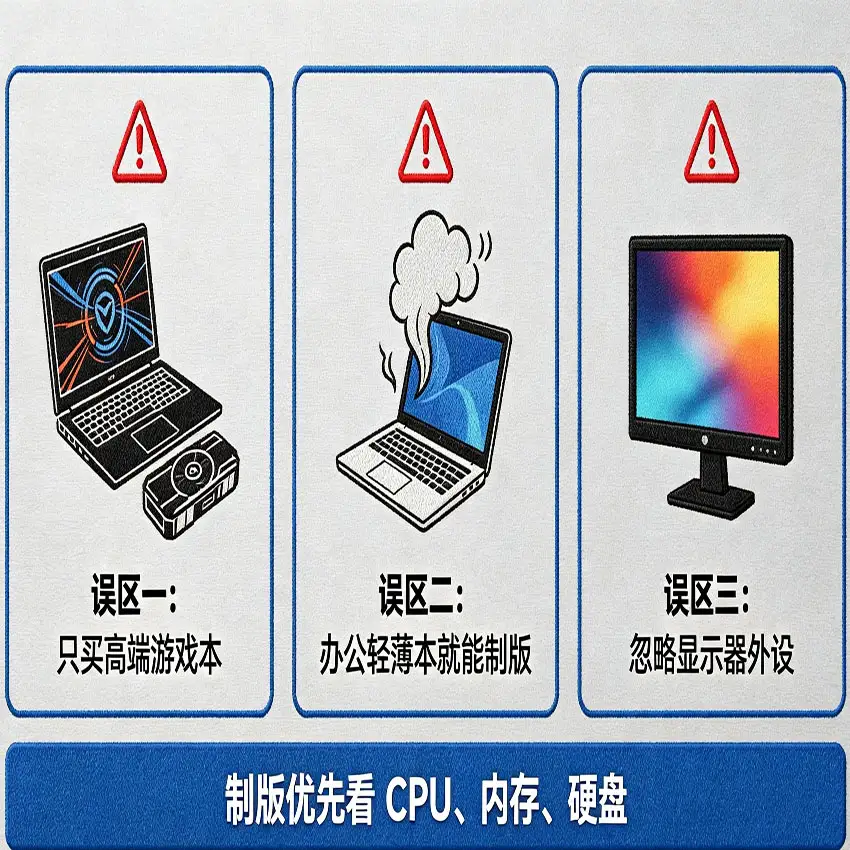 绣花制版电脑选购常见误区避坑