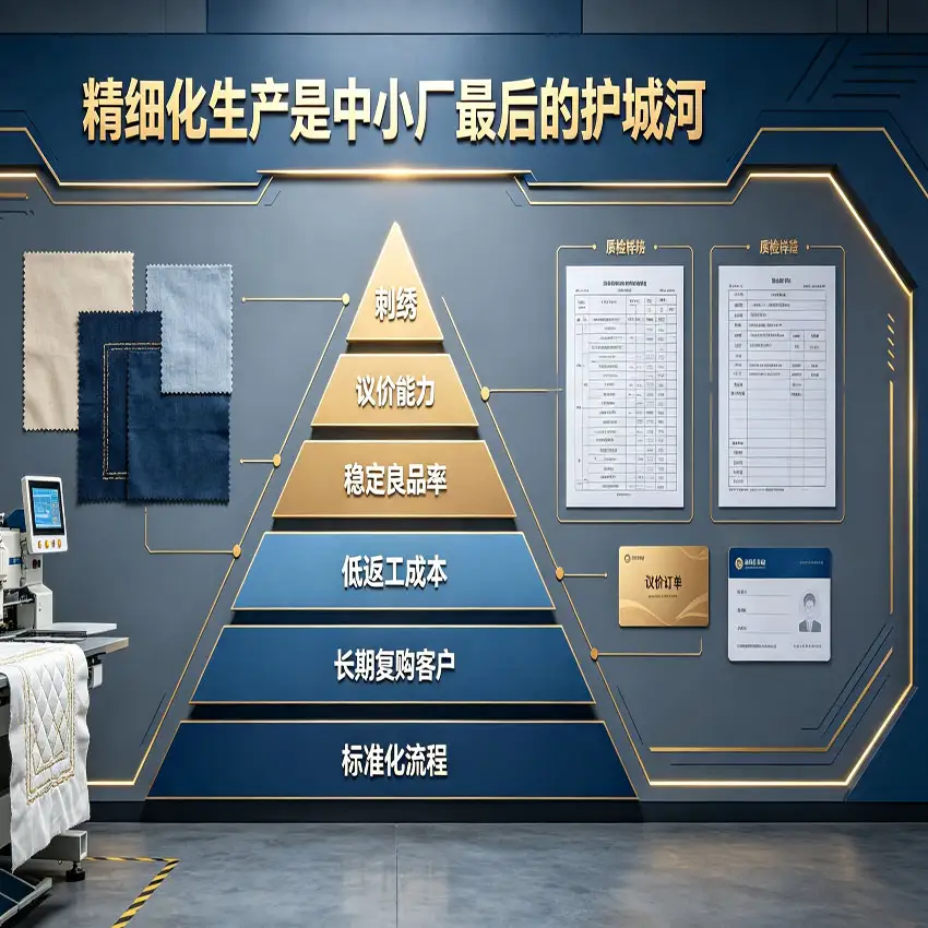 绣花厂精细化生产与品质护城河